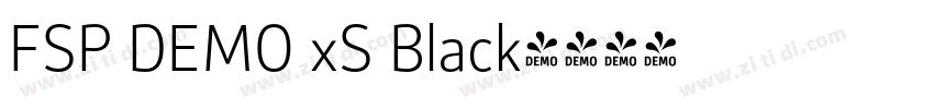 FSP DEMO xS Black字体转换 FSP DEMO xS Black字体转换